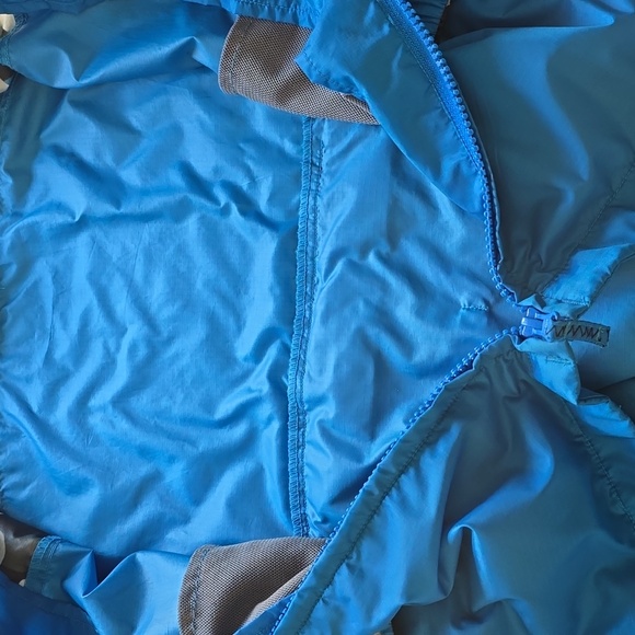 Lands' End Blue Camouflage Windbreaker / Rain Kids Jacket - Picture 7 of 14